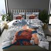 2026 Hot Sale Japanese Anime Dragon Ball Son Goku Bedding Set Quilt Cover Twin Full Bedroom Bed Decor for Teens Best Gifts