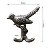 Cast Iron Bird Wall Hook Courtyard Hanger Garden Double Hooks for