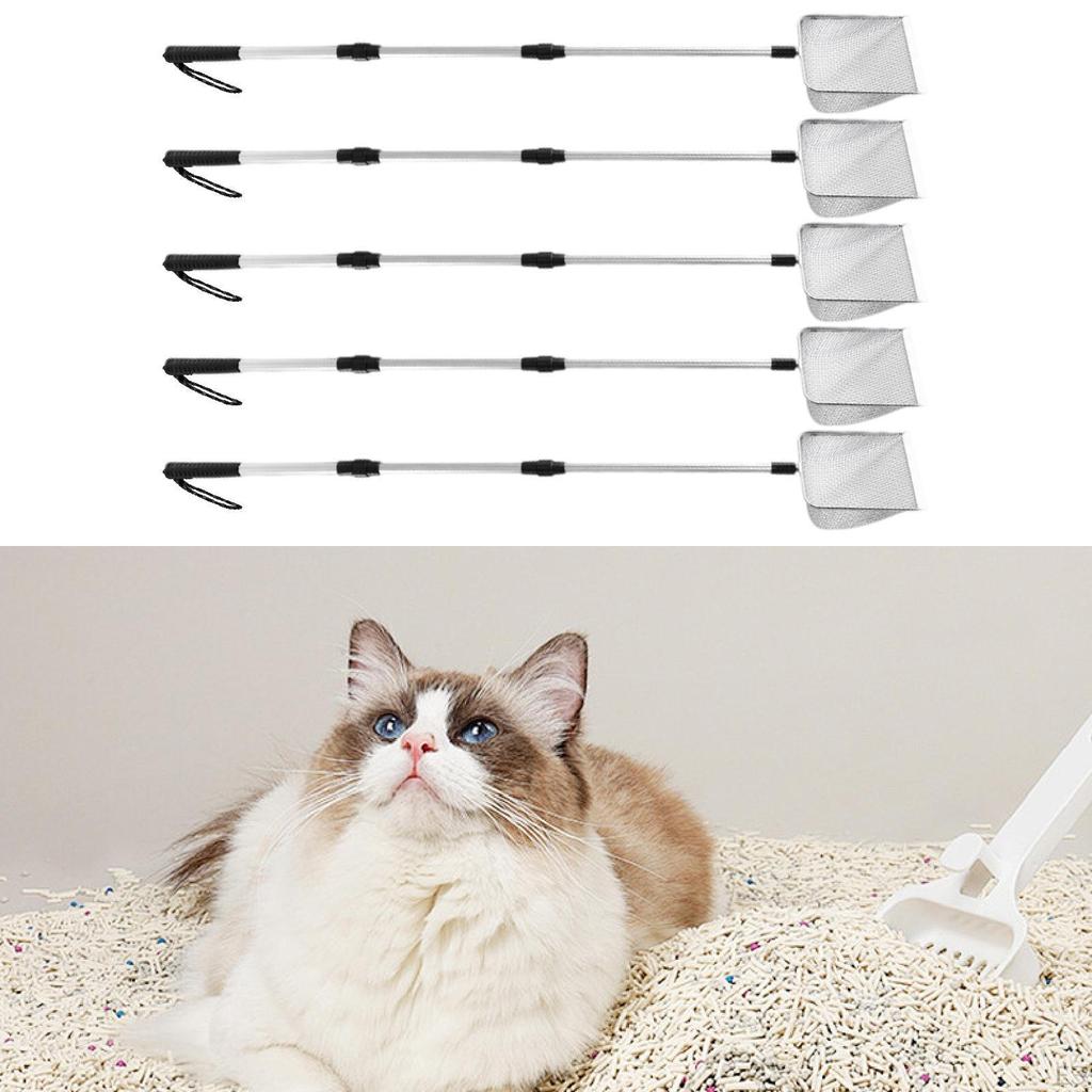 Adjustable Cat Litter Cleaning Tool with Long Handle