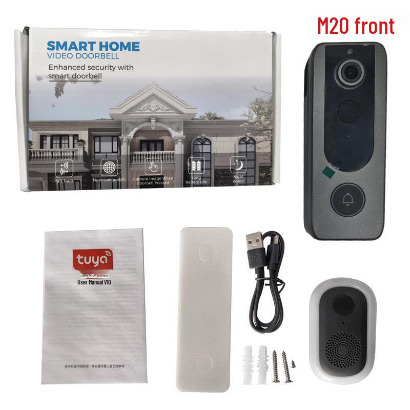Wireless Video Doorbell with Infrared HD Night Vision and Smart Remote Monitoring
