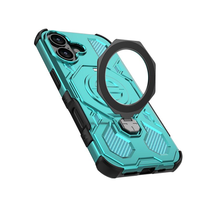 For iPhone 17 Case iPhone 17 Cover Holder Magnetic Wireless Charging Bumper Protective Phone Cases For iPhone 17 Air Pro Max