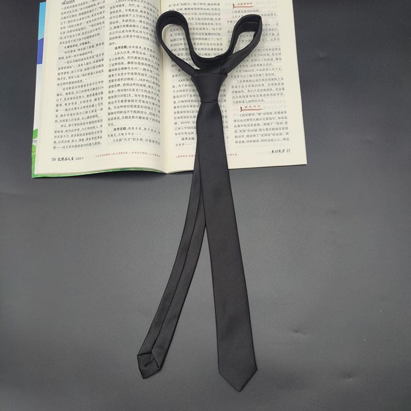 

Однотонний глянцевий 5 см краватка в корейському стилі для чоловіків повсякденна сорочка жіночий модний тренд ручної роботи стиль коледжу тонка вузька Hand Style