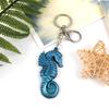 Glossy Christmas Seahorse Ornaments Silicone Epoxy Resin Mold DIY Keychain Pendant Jewelry for Valentines Gift Craft
