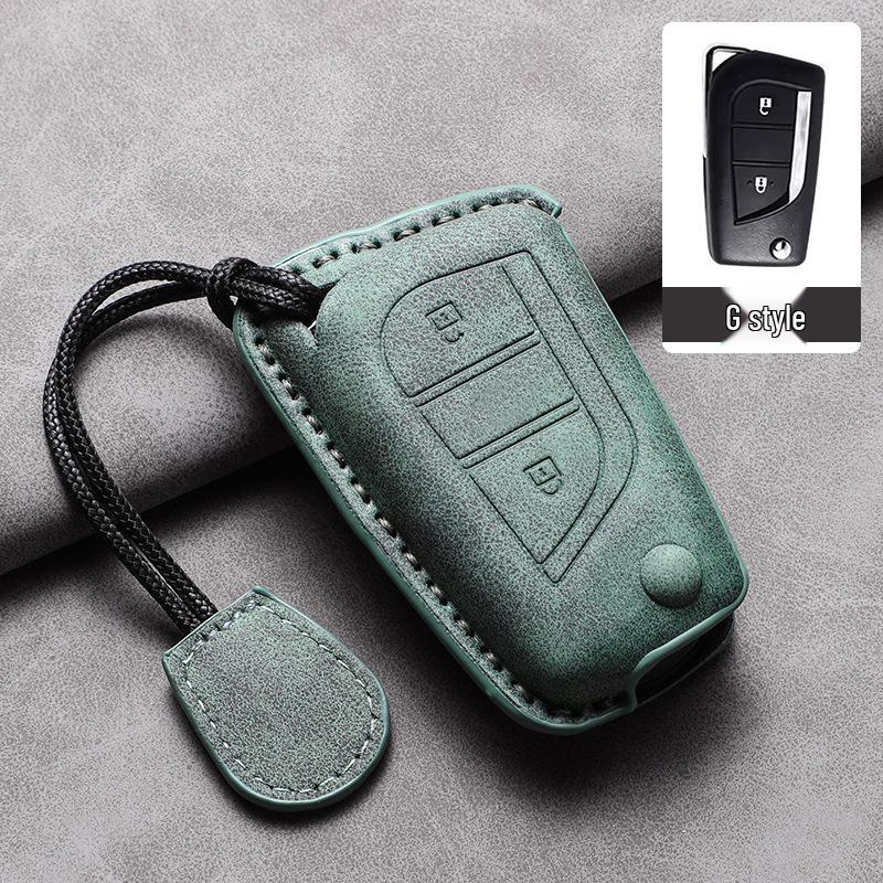 Sheepskin Leather Key Cover for Toyota Alphard, RAV4, Camry, Highlander