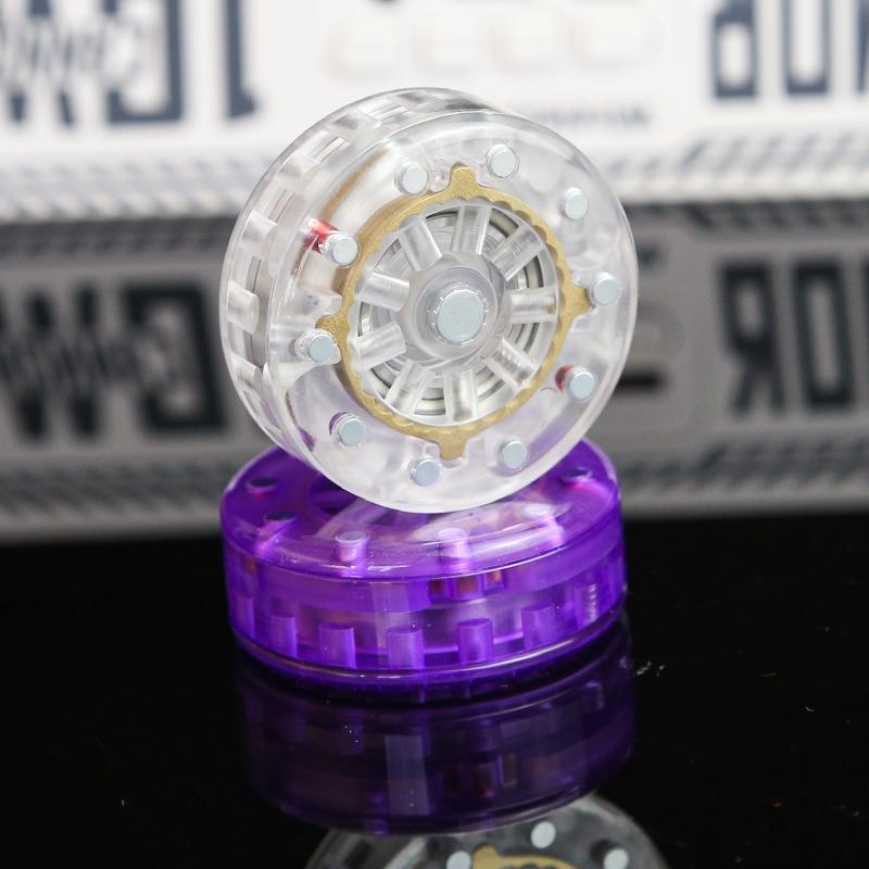 PMMA Ratchet Coin Mechanical Magnetic Push Card Fun EDC Toy Stress-Relief Ratchet Coin ADHD Focus Toy Office Desk Toys Gifts