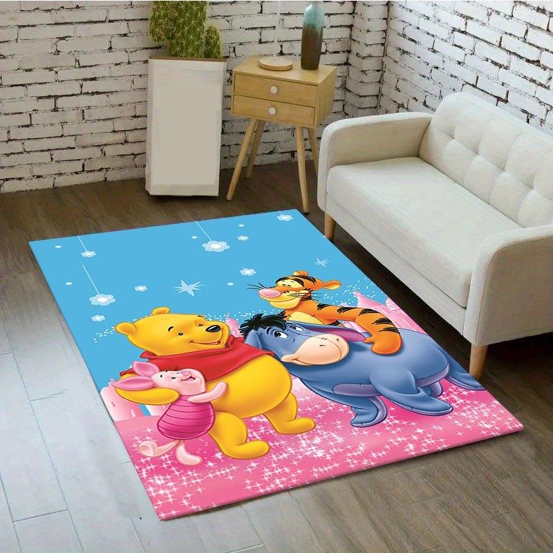 1 Stück Winnie Puuh Muster Teppich Läufer Rutschfester Teppich Handwaschbar Fußmatte Geeignet für Wohnzimmer Schlafzimmer Heimdekoration Raumdekoration