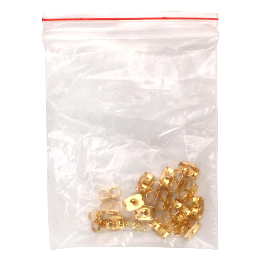160pcs Metal Gold Earring Backs Scrolls Non Slip Earnuts for DIY Jewelry Findings