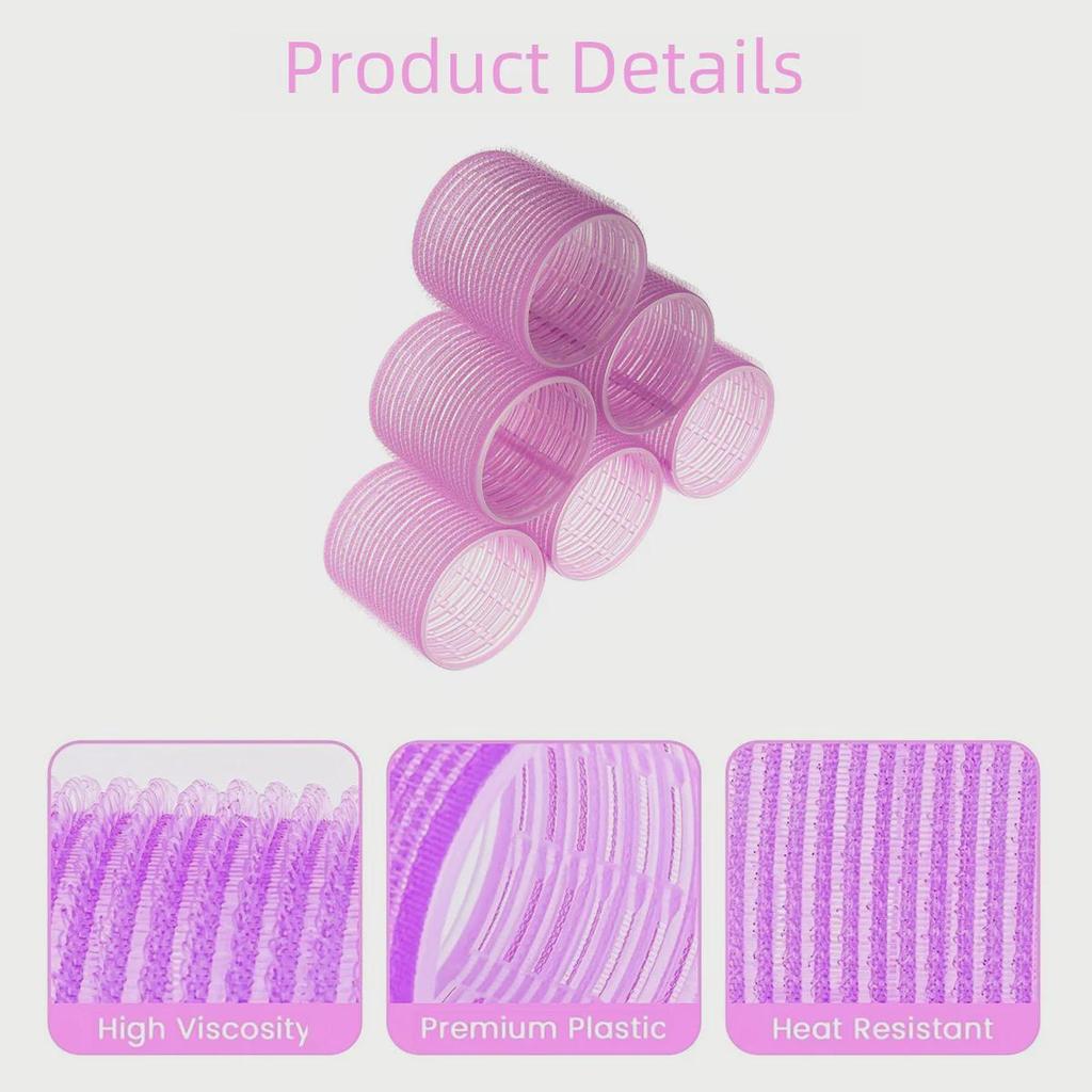 "Magic Self-Adhesive Curling Tube Set with Clips for Air and Lazy Eight-Character Bangs"