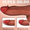 Realistic Thrusting Dildo Vibrator - Soft Silicone, Powerful Suction Cup for Hands-Free Play, Rechargeable Battery, Ideal for Couples