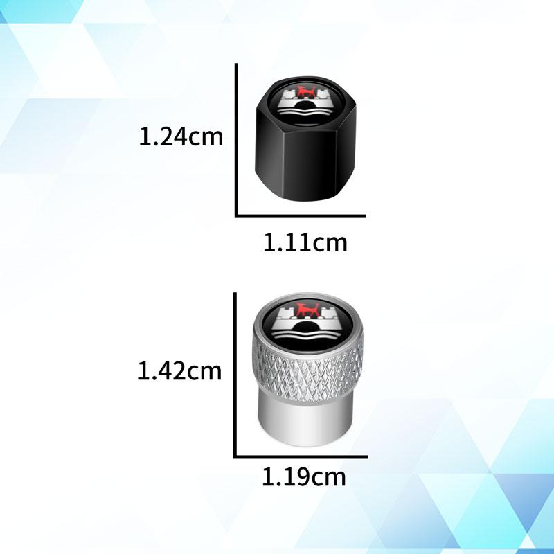 W1224Pcs Car Wolfsburg Badge Wheel Tires Valve Caps Tyre Valve Stem Covers For VW Volkswagen Touareg Tiguan Golf MK4 MK5 MK6 MK7