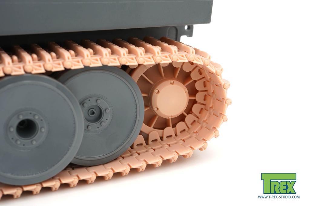 Studio WW2 Deutscher Tiger I Schwerer Panzer 700mm Durchmesser Führungsrad Kunststoff Modellteile T-Rex 1/35 (Allgemeiner Zweck) TR35169-1 (Panzer)