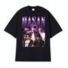 Hasan Piker Vintage 90er Unisex Grafik T-Shirts Unisex Mode Hip Hop Gothic T-Shirt Männlich Punk Oversized Baumwoll-T-Shirt Streetwear