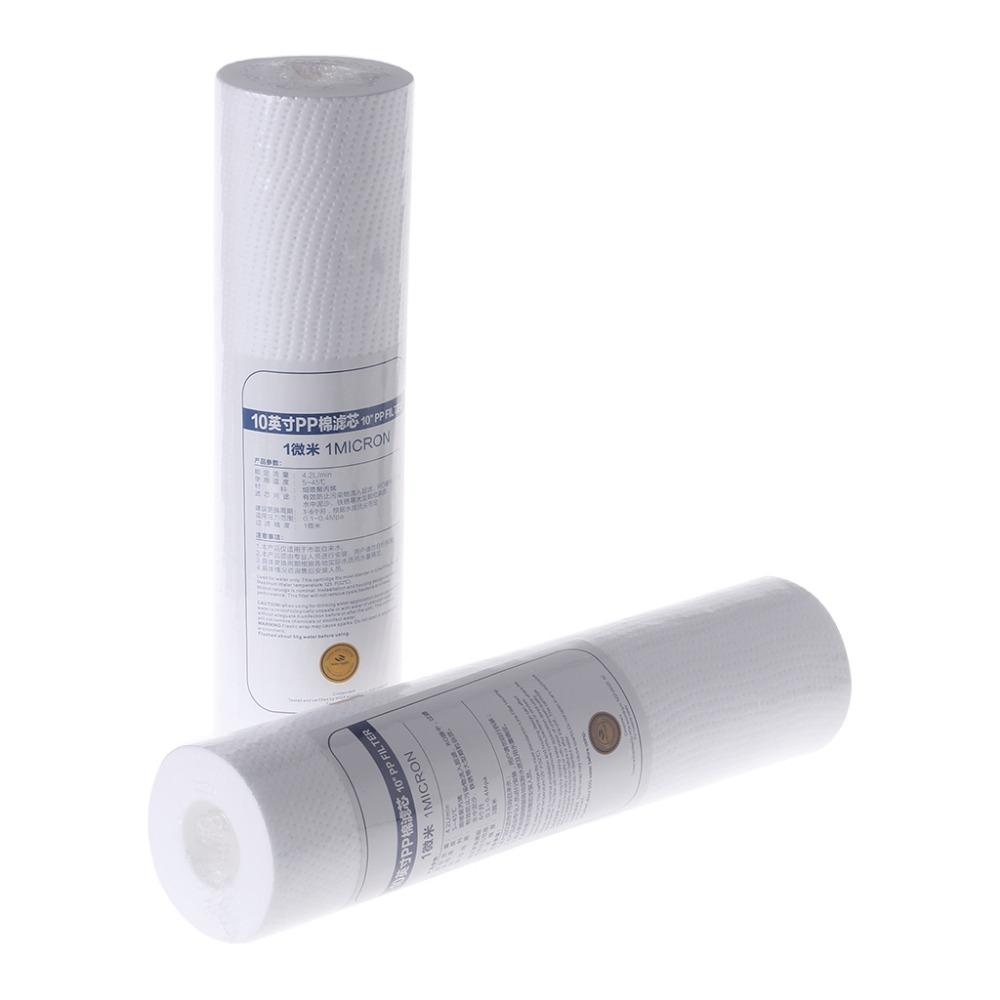 Cartuccia filtro per purificatore d'acqua in PP da 10" con filtro da 1 micron per sedimenti di ricambio