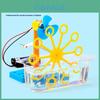 Homemade Hand Cranked Bubble Machine Model Component Set Children Puzzle Toy For Kids