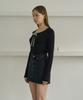 5OML Lace Punched Ribbon Long Sleeve (Black)