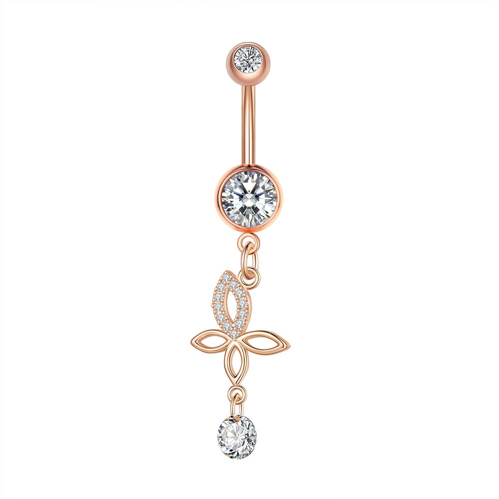 14G Belly Button Rings Stainless Steel Barbells for Women Girls Navel Rings GZ Body Jewelry Navel Piercings