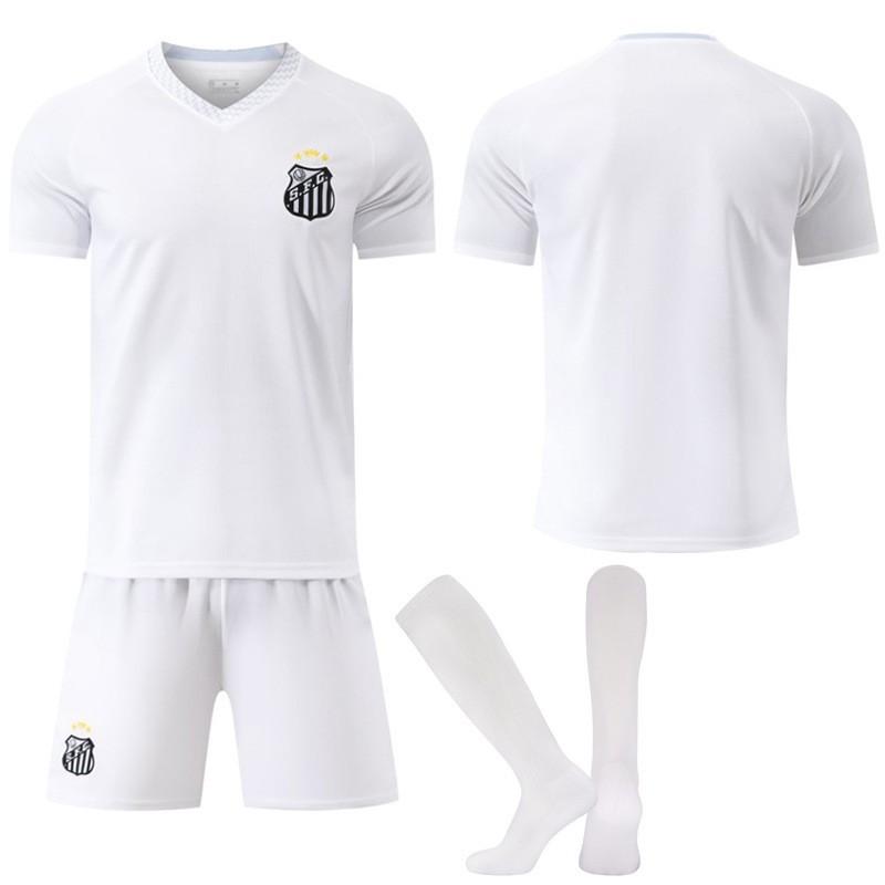 2526 Sezóna Brazilská liga A Styl č.. 10 Neymar Santos Nový dres Domácí Bílý Fotbalový dres
