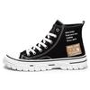 New Spring  Autumn Men's Shoes High Top Canvas Sneakers Men's Trendy Casual Sport Shoes Lace Up Board Shoes for Men