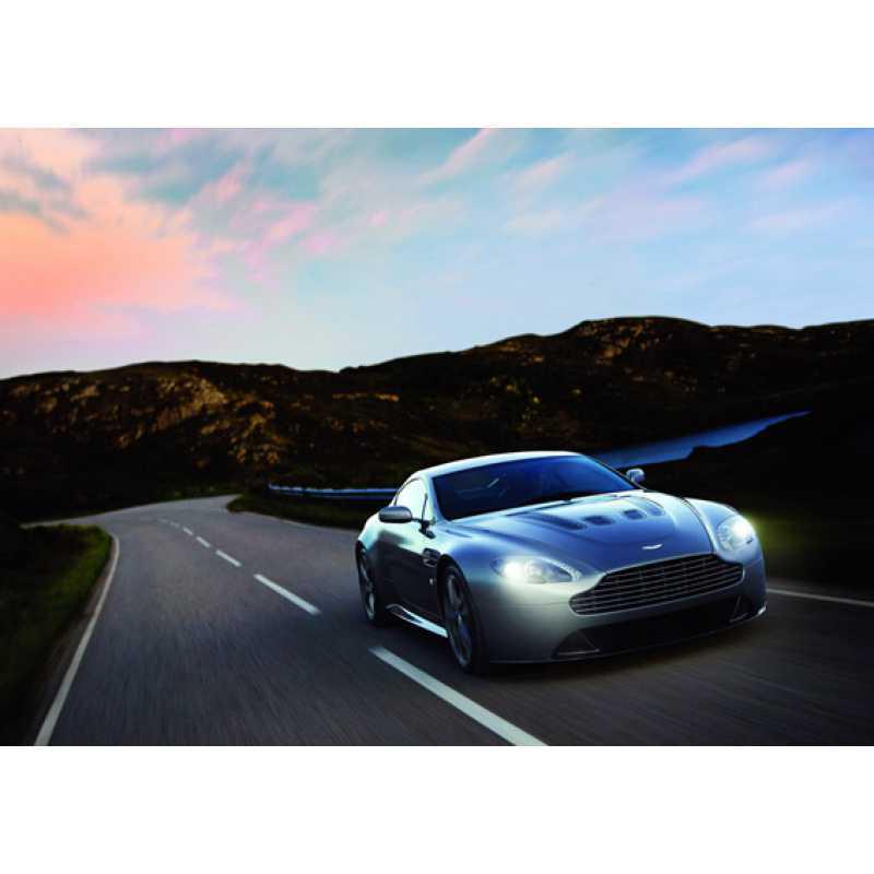 Aston Martin Decorative Poster with Frame - Vintage Car Art Print Wall Hanging