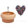 Wooden Beaded Rotating Bowl Diy Making Quick Bead Piercer Rotatable Wooden Jewelry Accessories Bead Piercer