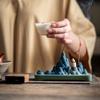 Qianlijiangshan Creative Ceramic Incense Burner Indoor Incense Burner Incense Stick Incense Holder Backflow Incense Burner Ornament