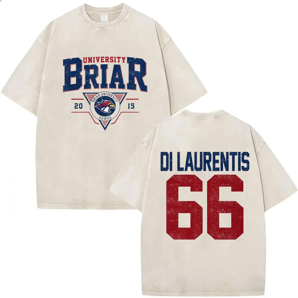 Vintage Washed Briar Hockey Gramham 44 Off Campus TV Series T Shirts Mens Summer Clothing Fashion Cotton Short Sleeve Tshirts