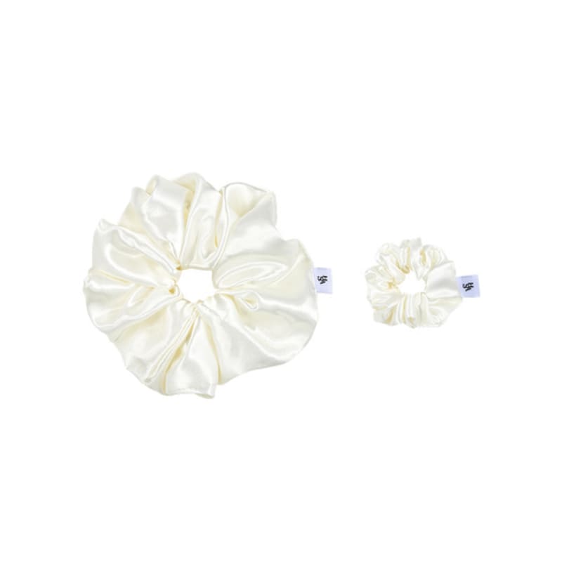 HAS [2SET] HDM009 Basic satin scrunchie
