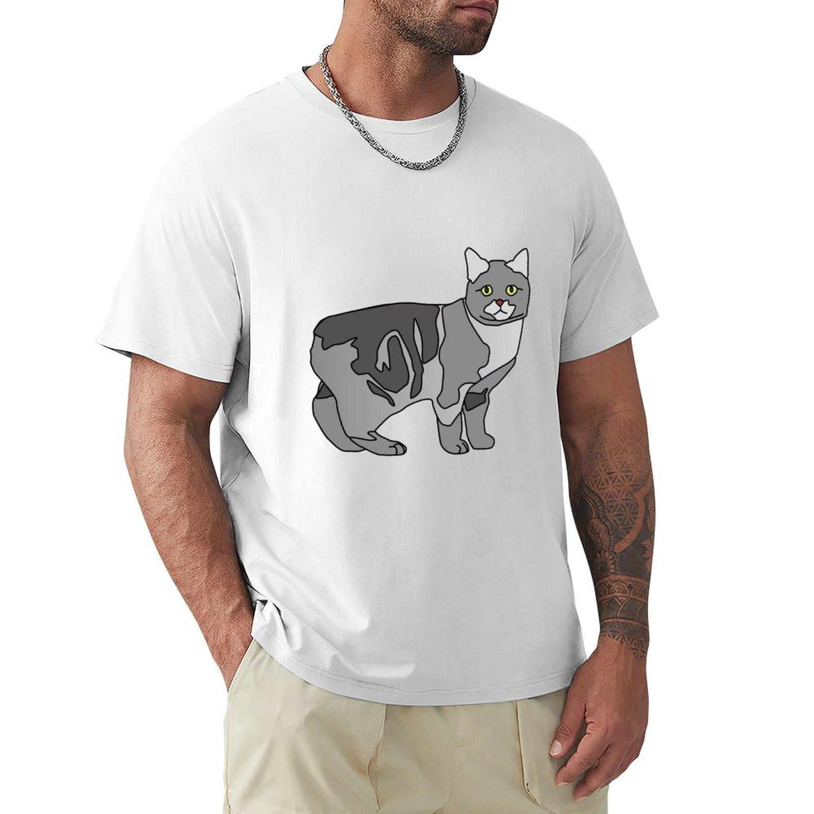 Unisexx Cat Tshirt Sport Basic Moisture Wicking Tee S