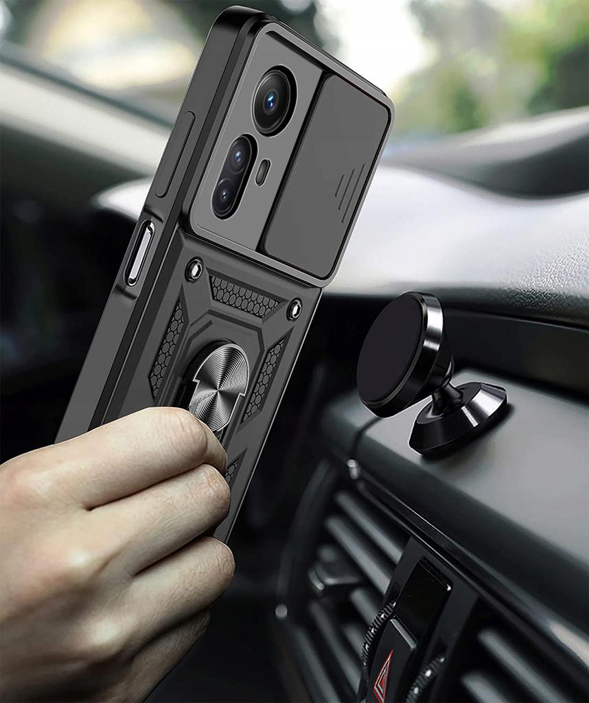 Case for Xiaomi Redmi Note 12S ANTI-SHOCK ARMOR SLIDE BACK + Glass