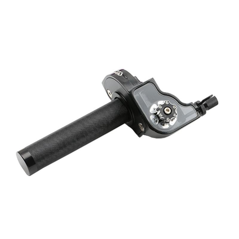 Universal 22mm Motorcycle Throttle Grip Off-Road Dirt Bikes Adjustable Twist With Visual Fuel Indicator 7 Colors