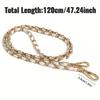 Metal Chain Purse Straps Replacement Crossbody, DIY Purse Chain Accessories, Crossbody Bag and Handbag Strap