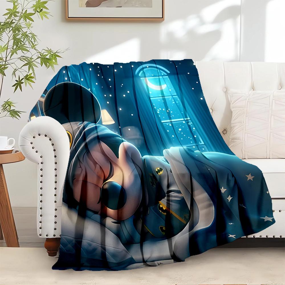 

1pc Flannel Batman Theme Comforter Coverlet for, Soft Bedding Throw Blanket with Superhero 75x90cm