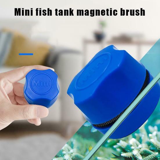 Mini Fish Tank Magnetic Brush Glass Window Algae Cleaning Sponge Scrubber Tool