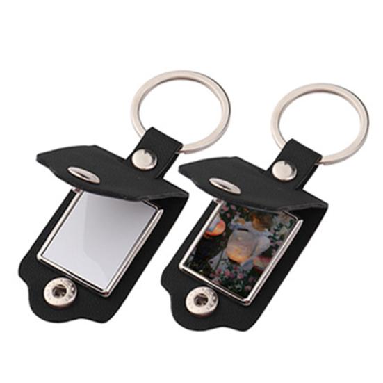 Keychain Pendant, Flip-Up Photo Frame Student Schoolbag Charm, Metal Buckle Scratch-Resistant Bag Car Key Accessory