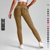 Women's Multi-Pocket Motorcycle Style Yoga Pants - Sportswear Elastic Tights for Running & Training
