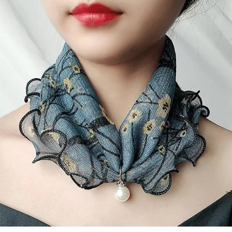 

Женский кружевной шарф, женский шарф, кружевной шарф, модные шарфы на весну и лето 1PC