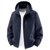 Men's Casual Hooded Windbreaker Jacket - Breathable, Loose Fit, Plus Size, for Spring and Autumn