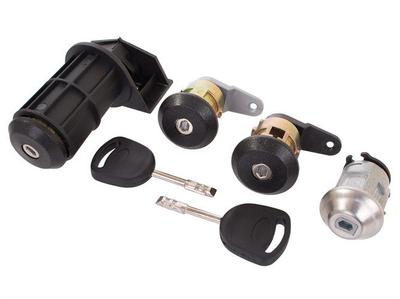 Ford Escort Ignition Switch + 2 Lock Inserts + Trunk Lock Set.