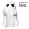 Halloween Middle Finger Ghost Statue Wreath Ghost Resin Figurine Sculpture Holiday Party Home Office Desktop Decoration Ornament