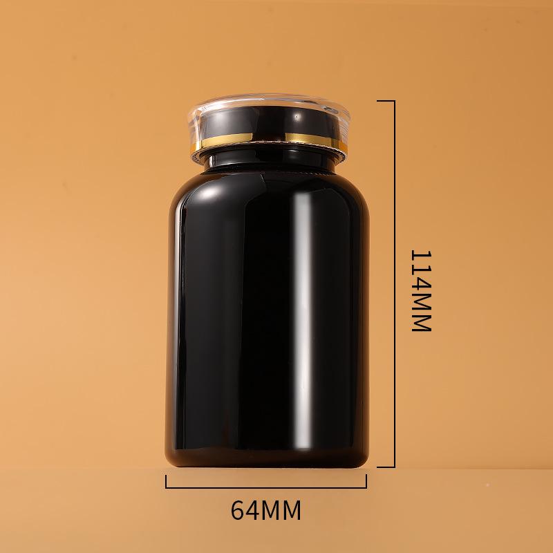 250ml PET Medicine Bottle with Crown Cap for Tablets, Candy, and Powder Storage