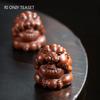 Yixing Purple Clay Tea Pet Ornaments Lucky Fortune Lion Statue Tea Figurine Decoration Handmade Sculpture Crafts Tea Set Decors