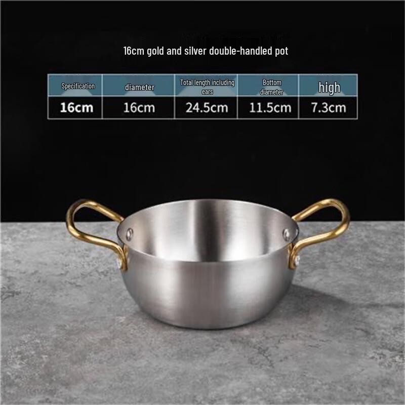 ZISIZ Edelstahl Ramen-Nudeltopf