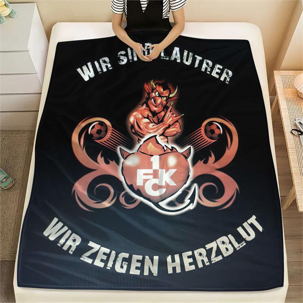Coperta con poster di Kaiserslautern, Alta qualità, Confortevole per tutte le stagioni, Decorazione per la casa, Calore e Comfort