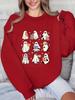 European Halloween Ghosts Reading Fleece-lined Sweatshirt