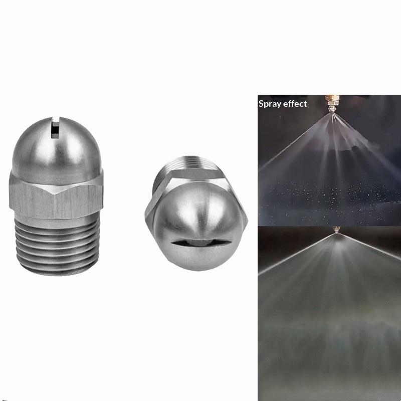 Hot Flat Fan Spray Nozzle BHC Air Knife Blowing Wind Nozzle 1/8'' 1/2'' Slot Cleaning High Pressure For Industrial Dust Removal