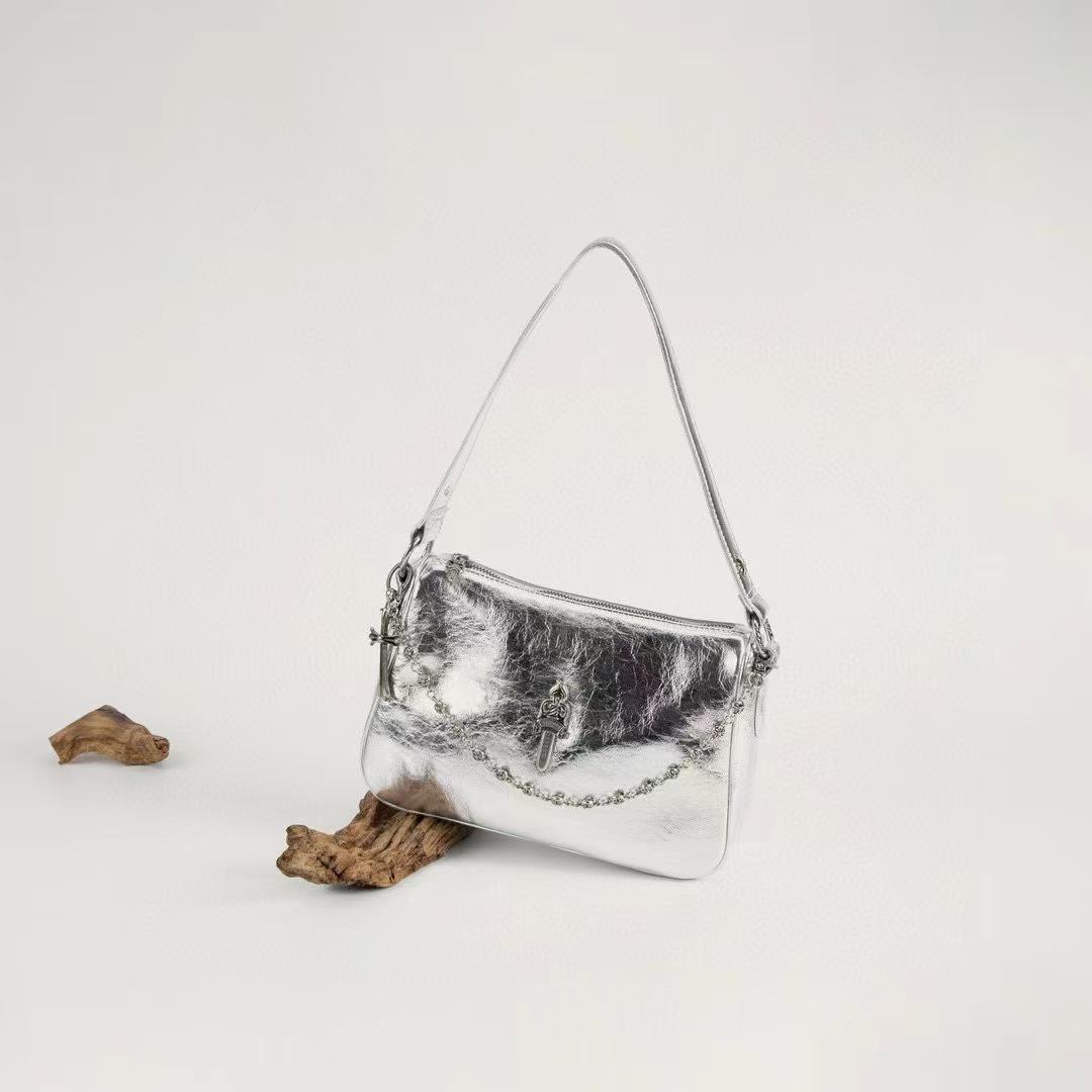 

Женская сумка кроссбоди на цепочке под крокодила - Модная универсальная женская сумка 2024 28x8x18 cm