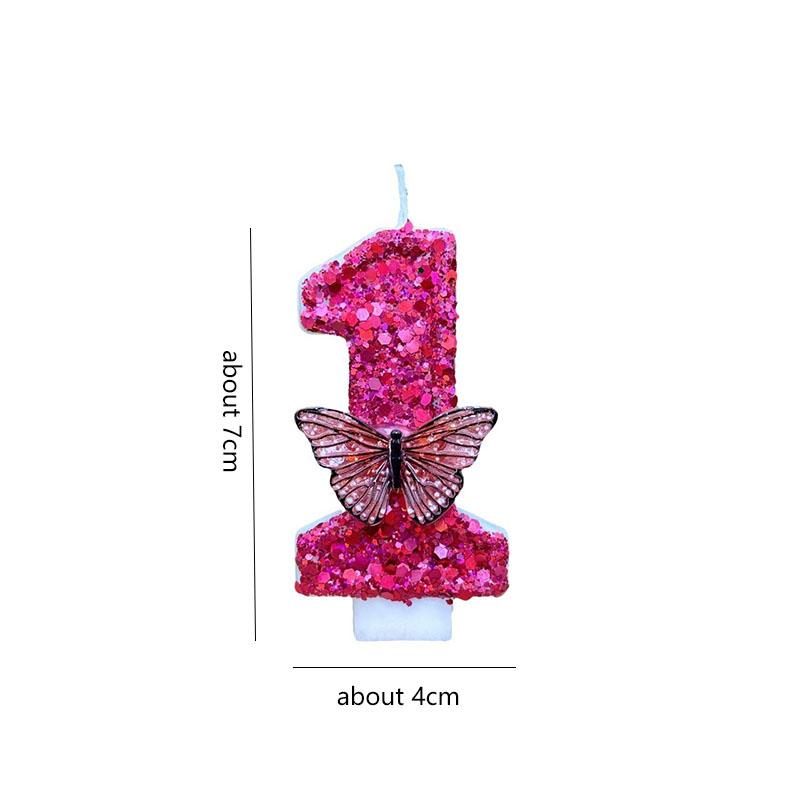 Pink Girl Room Decor Candle Sparkles Funny Birthday Candles Children's For Wedding Tables Cake Decorations Paraffin Candles