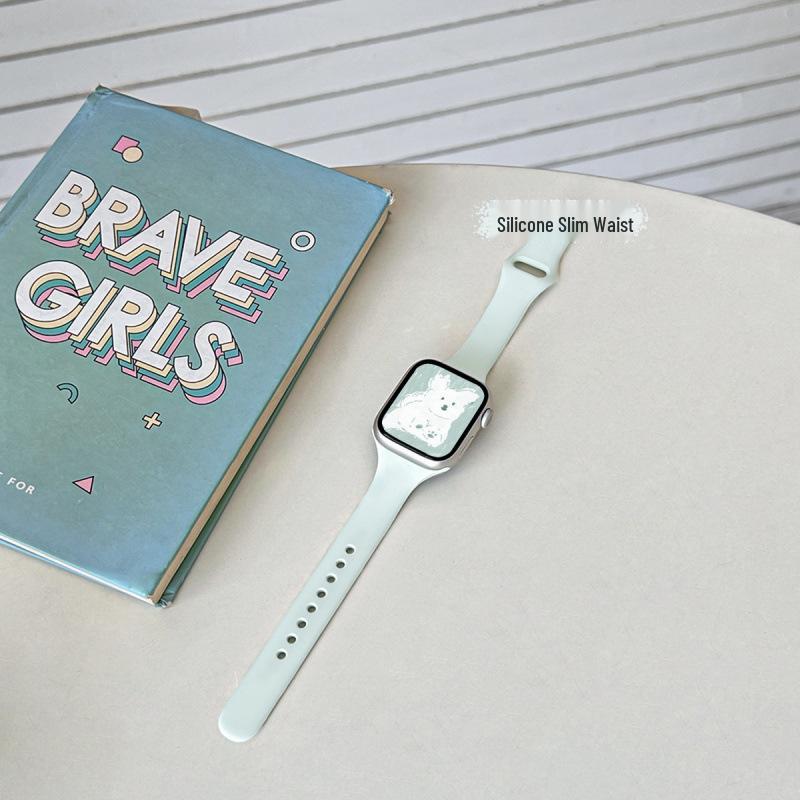 Apple Watch Series 10 Light Mint Silicone Band