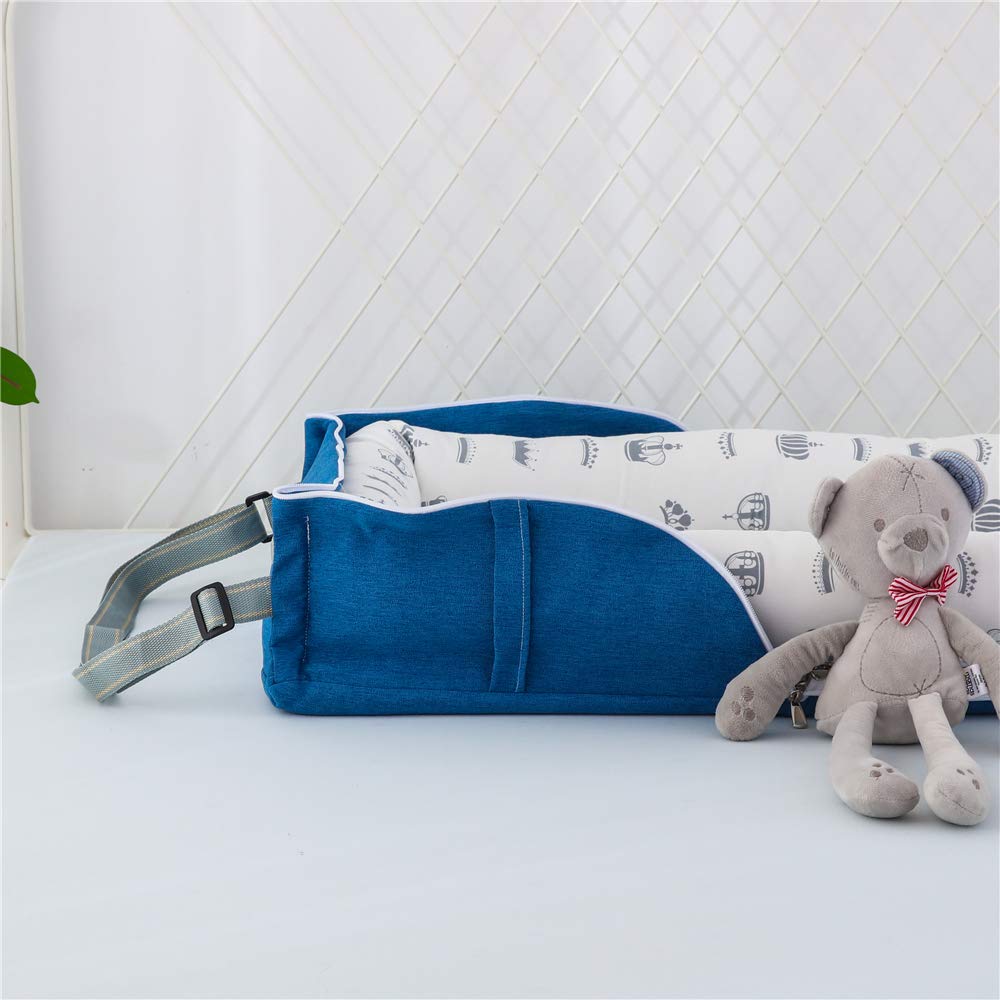Luddy Baby with Portable Baby Months Crib, Newborn, Pillow, Bed-in-Bed, Foldable, Crib, Co-sleeping, Portable, Breathable, Washable, Gift, 0-24