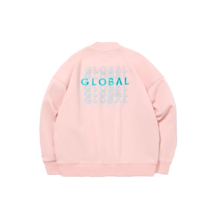 Li Ning Loose Fleece Warm Pullover Casual Sports Hoodie Women Hoodies Pink AWDQ706-5